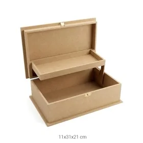 KU266 Raflı Kutu Ahşap Boyanabilir Obje